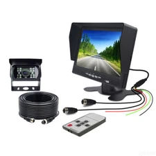 7" Reverse Rear View Car Monitor Night Vision Bus Trailer Caravan Truck Camera