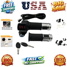 1 Pair EBike Throttle Grip, Universal Electric Bicycle Scooter Twist Handleba...