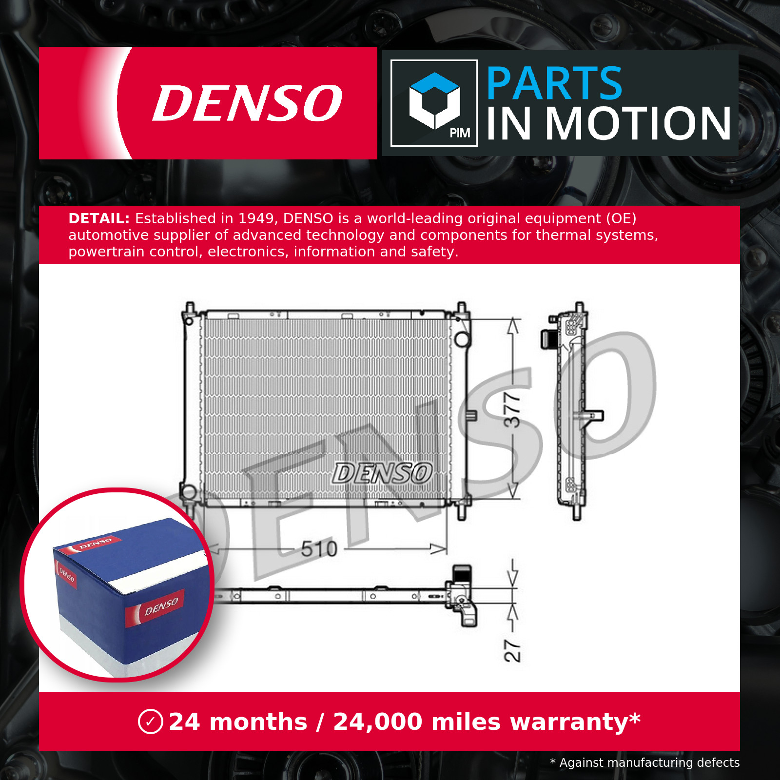 Radiator fits RENAULT MODUS 1.2 2004 on Manual Transmission Denso 8200138738 New - Image 10