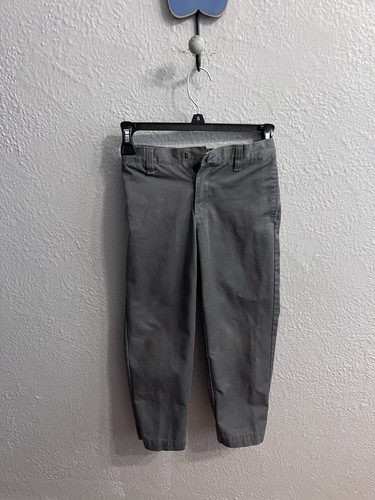 Lands End Shorts Boys Size 7 Gray Pants School Uniform Elastic Waist