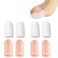 8 Pack Silicone Big Toe Protectors Gel Toe Caps for Corns Callus Blisters