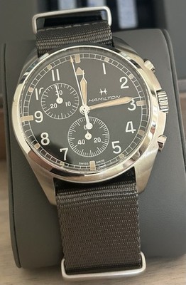Men s Watch Hamilton Khaki Aviation Pilot Pioneer Chronograph Quartz H76522931
