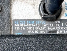 King Radio Corp.  KS 272 Trim Servo 065-0029-40 w/Cable & Connector