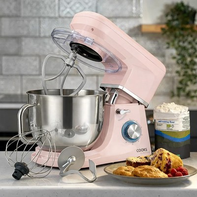 Cooks Professional Standmixer 1200W mit 6 Geschwindigkeiten, Impuls & 7L Edelstahl Rührschüssel
