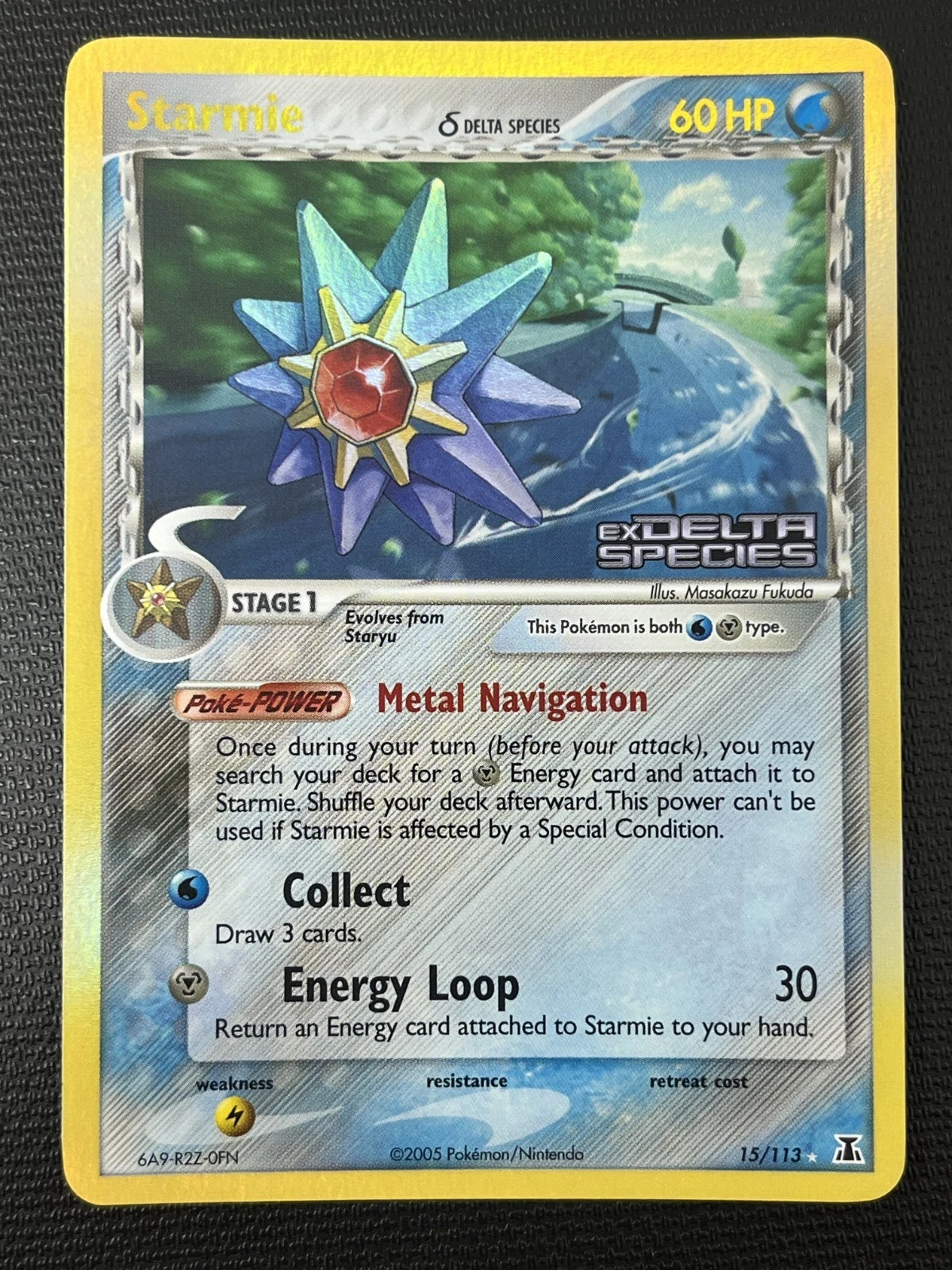 Starmie 15/113 EX Delta Species Reverse Holo Rare Pokémon Card NM