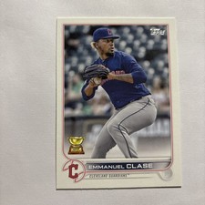 Emmanuel Clase 2022 Topps Series 1 #190 Cleveland Guardians Rookie Gold Cup