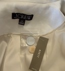 J.CREW White Linen Blend Blazer Lined Pockets Women’s Tall 12T NWT — photo 10