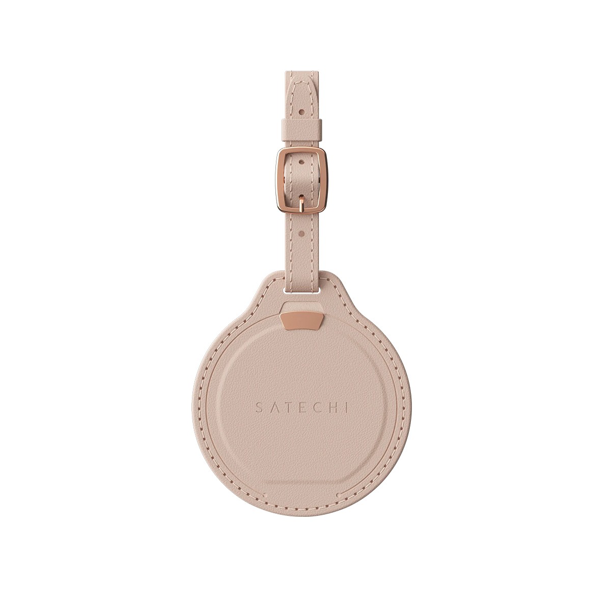 Étiquette bagage connectée rose tracker Bluetooth antivol sac de voyage