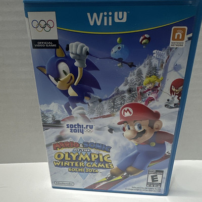 Nintendo Mario & Sonic Sochi 2014 (Wii U) Winter Sports E Disc Case Manual