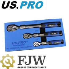 US Pro Tools Extendable Ratchet Set Telescopic 3-Piece 72 Tooth