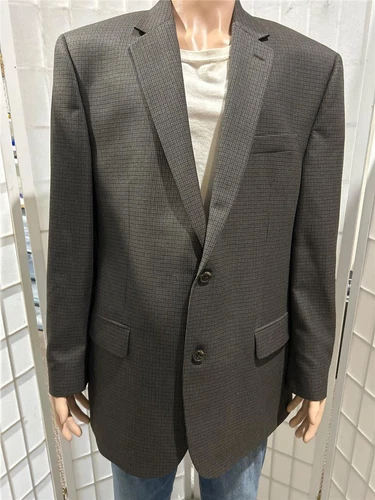 Blazer Cappotto Sportivo Uomo Michael Kors 44L Cafe Marrone Check