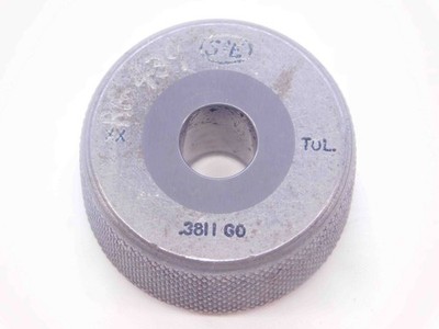 .3811 CL XX CARBIDE MASTER PLAIN BORE RING GAGE .3750 +.0061 3/8 9.680 mm CHECK