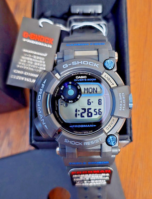 G-Shock FROGMAN GWF-D1000B-1JF Multi Band 6, Triple Sensor, Tough Solar Watch