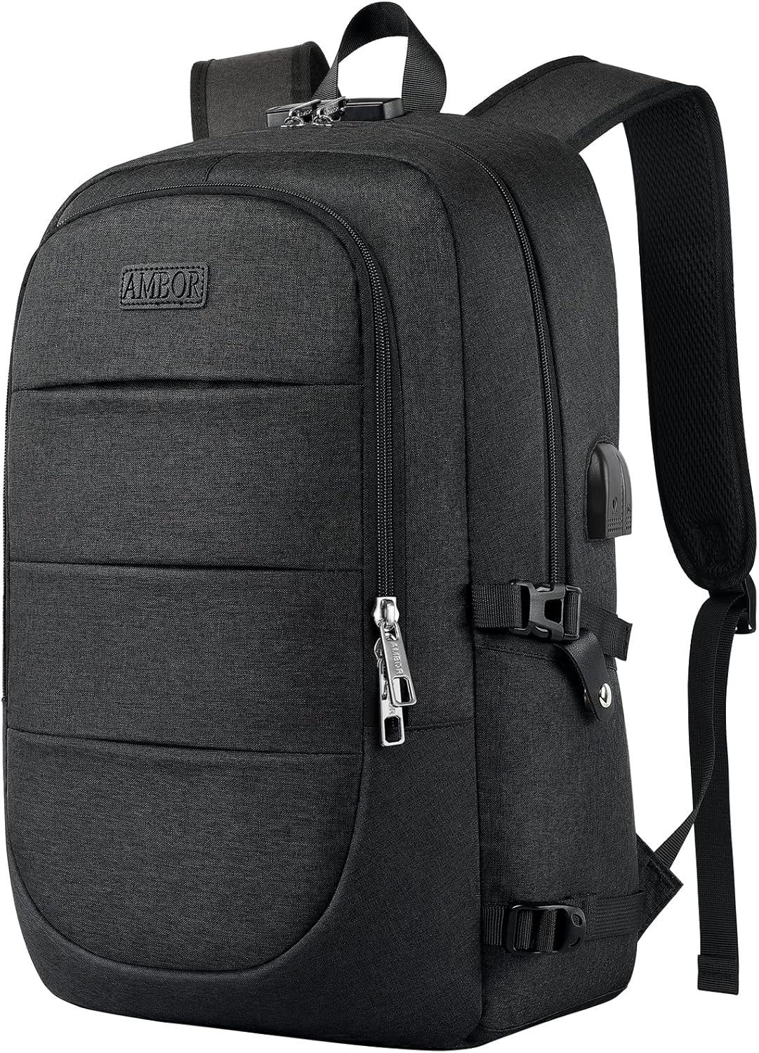 For Men, 17.3 Inch Anti Theft Business Laptop Backpack Wi