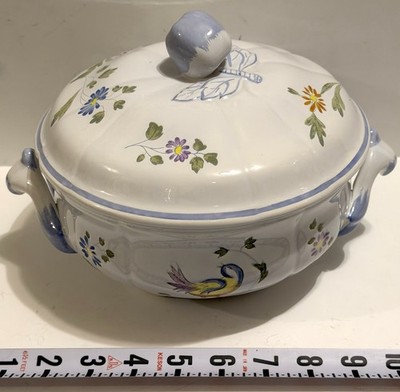 Longchamp Soup Tureen Perouges Pattern Unused In Excellent Condition