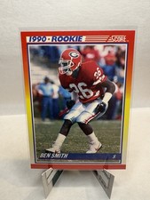 1990 Score Ben Smith Rookie #310 Georgia Bulldogs Football Card. rookie card picture