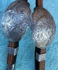 Vintage Large Silver Buckles Silver King Slid...