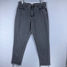 Universal Thread Ankle Cropped Jeans High Rise Frayed Hem Womens Size 10/30R