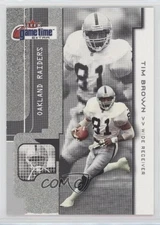 2001 Fleer Game Time Tim Brown #88 HOF