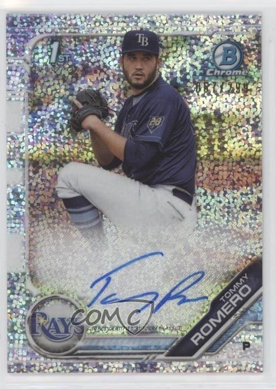 2019 Bowman Chrome Prospect Speckle Refractor /299 Tommy Romero #CPA-TR Auto sl3
