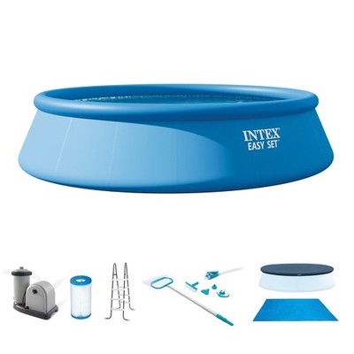 Intex Easy Set 18' x 48'' Inflatable Pool Set with Pump, Ladder & Maintenance Kit