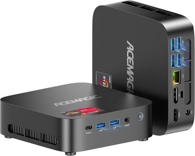 ACEMAGIC K1 Mini PC AMD Ryzen 5 7430U (MAX 4.3GHz) 16GB DDR4 512GB SSD Win 11
