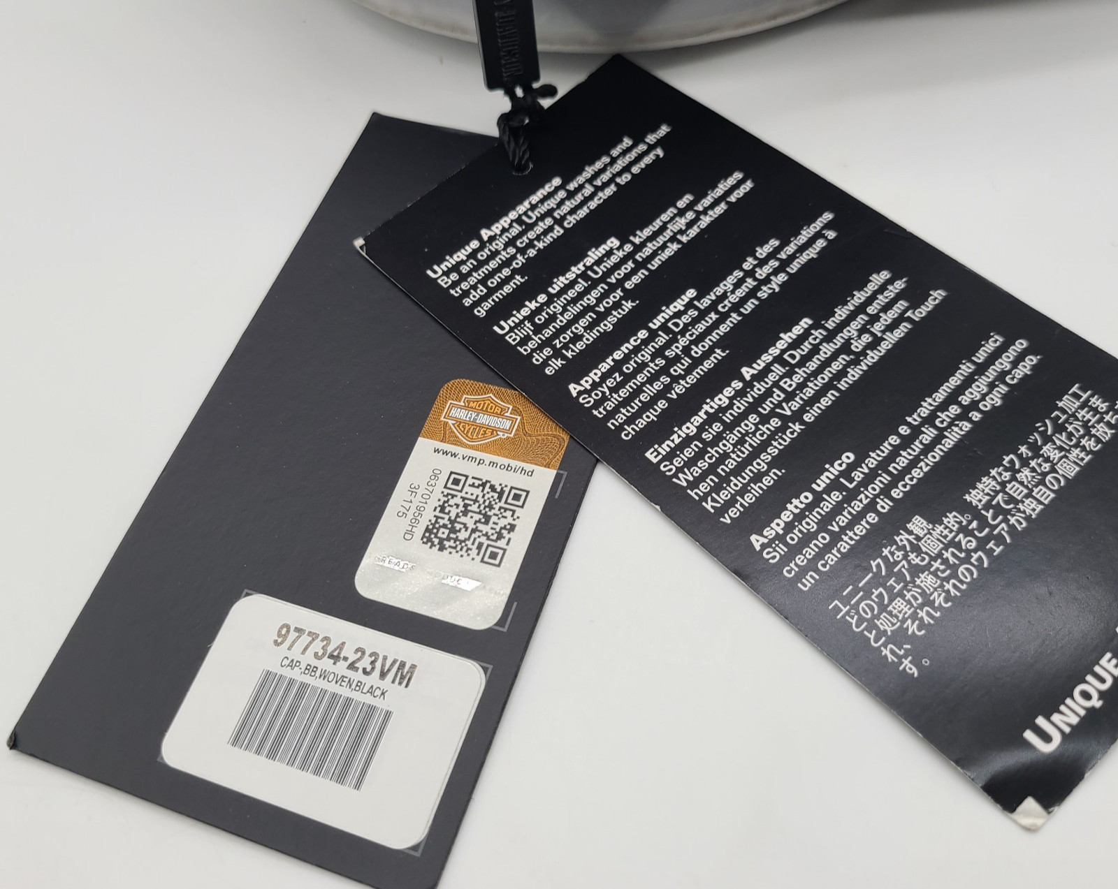 NWT Harley-Davidson Motor Cycles Black Denim Snapback Hat Cap Embroidered