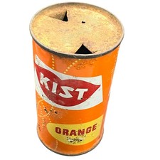 Vintage Kist Orange Soda Flat Top Steel Can 1...