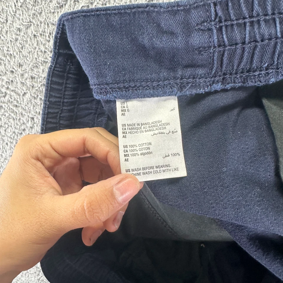 Pantalón de chándal American Rag para hombre L azul algodón cintura elástica cordón Foto 4 de 4