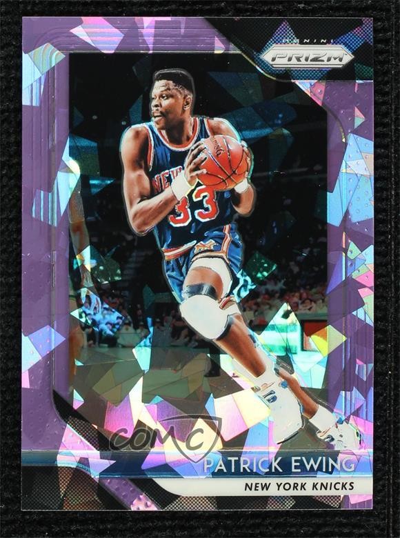 2018-19 Panini Prizm Purple Ice Prizm 61/149 Patrick Ewing #105 HOF