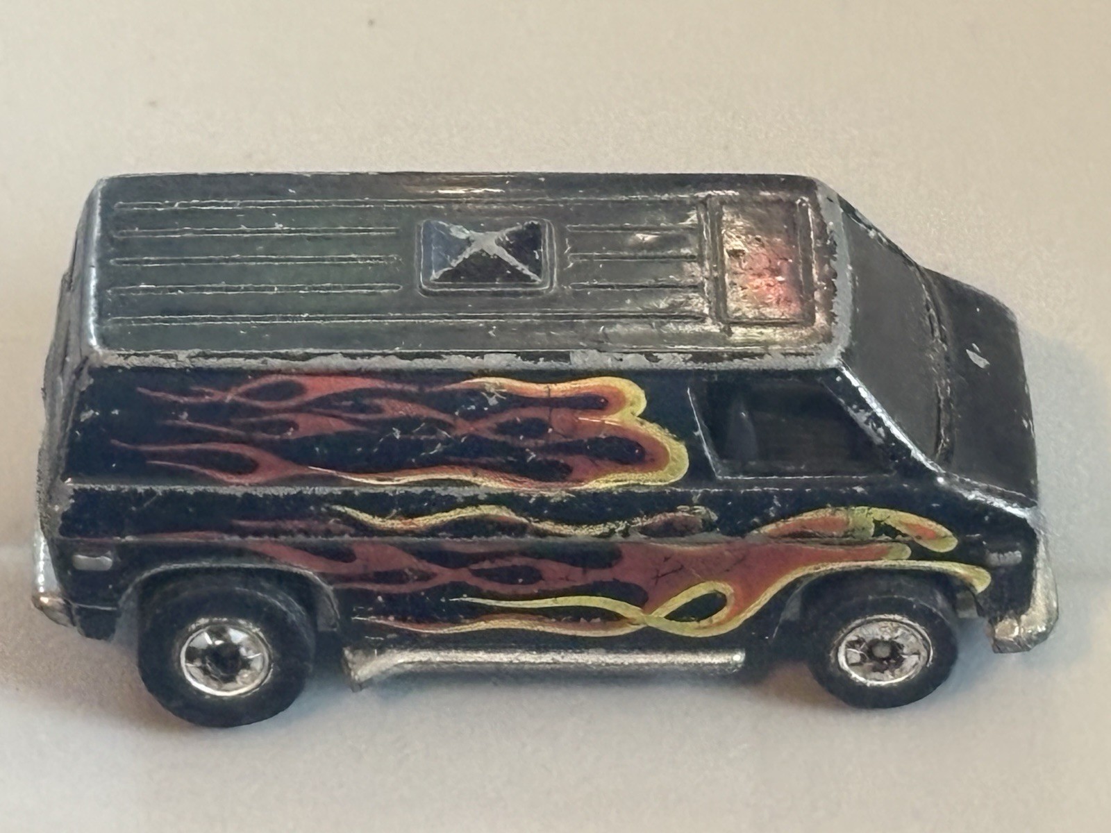 Hot Wheels Chevy Super Van 1974 Black Blackwall Made In Hong Kong