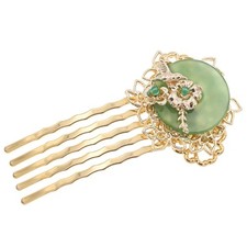 Chinese Traditional Women Flower Metal Hair Side Clip Comb,Hair Styling Makin...