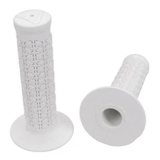AME old school BMX bicycle grips - ROUNDS for 1987 Performer/Pro Compe - WHITE
