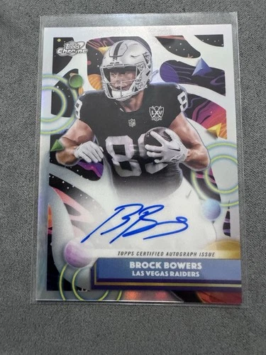 2025 Topps Chrome Brock Bowers Chrome Autographs (RAW)