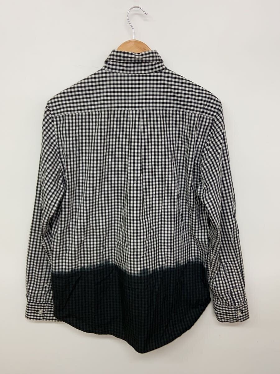 STUSSY Long Sleeve Shirt, Size L, Cotton, Black Check thumbnail 2