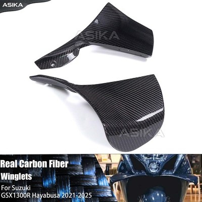 Carbon Fiber Aerodynamic Winglets Spoiler For Suzuki Hayabusa GSX1300R 2021-2025