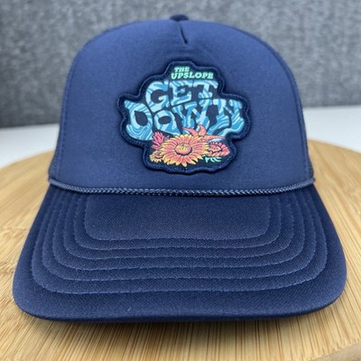 The Upslope Get Down Trucker Hat Cap Snapback Blue Music Festival Boulder Co