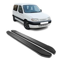Alu Seitenschweller Trittbretter FüR Citroen Berlingo L1 1996-2008 Schwarz 2X