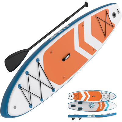 Durable Inflatable SUP Board Portable for Paddling Balance Train on Lakes Coast