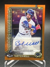 2025 Topps Pro Debut Blake Mitchell ORANGE FOIL AUTO /25 #PD-90