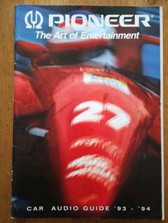 Pioneer Car Audio Guide 93/94 Katalog/Prospekt