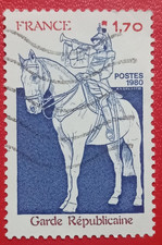 Timbre France 1980 1F 70c Garde Républicaine N°2115 Oblitéré - French Stamp