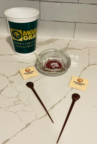 RARE VINTAGE MGM Grand Las Vegas Nevada Hotel & Casino Collection lot of 6 items