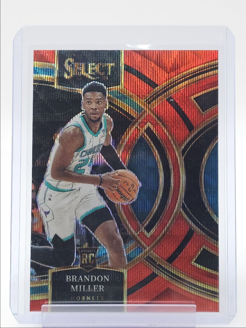 BRANDON MILLER 2023-24 SELECT PREMIER LEVEL ROOKIE RED WAVE PRIZM RC Q5118