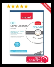 Maxell – Pro 190048 CD-340 Laser Lens Cleaner - Safe & Effective CD Player & G
