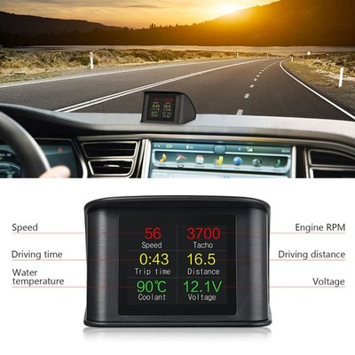 OBD HUD P10 Car OBD2 Head Up Display HUD On Board Computer Digital Speedometer W