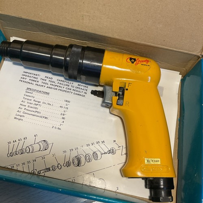 #ad Grizzly 1 4” Air Screwdriver Pro Pneumatic Tools And Accessories Adjustable $175.00