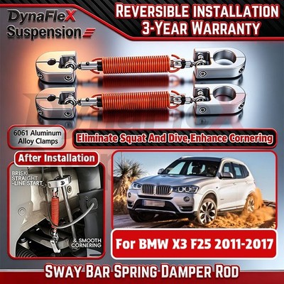 2pcs Sway Bar Anti-Roll Bar Link Spring Damper Rod For BMW X3 F25 2011-2017