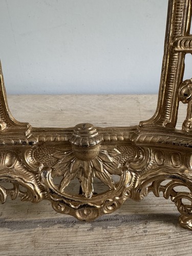 Antiker edwardianischer Staffelei Rahmen um 1905 Beatrice Rd Nr. 459551 Cherubs Metall vergoldet - Bild 7 von 17