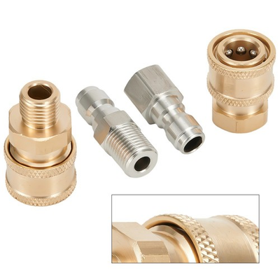 #ad 1Pcs Pressure Washer Coupling Quick Release Adapter Connector 1 4 Male Fitting $11.81